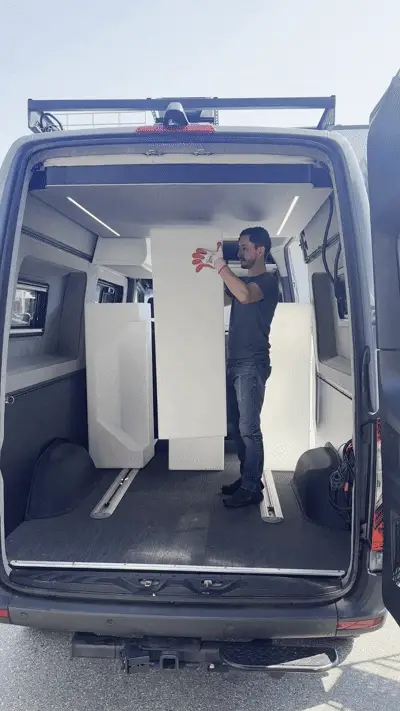 Camper Van Expandable Elevator Bed - Image 22