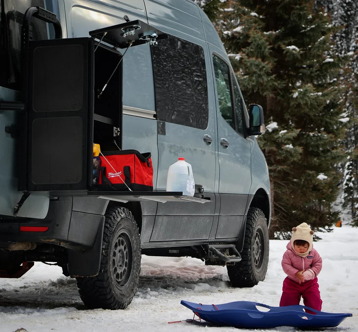 Camper Van Rear Door Bike Pole / Carrier - Image 3