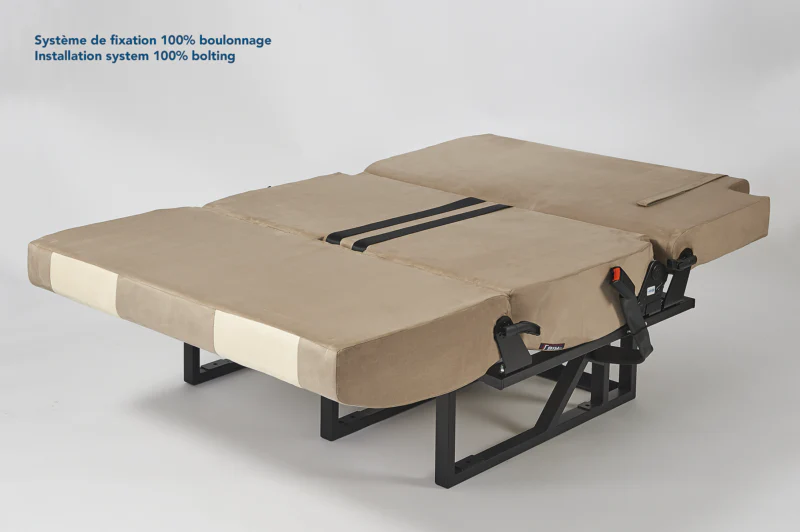 Scopema Altair 3P – Fixed 2 Seater Camper Van Bench Seat Bed - Image 4