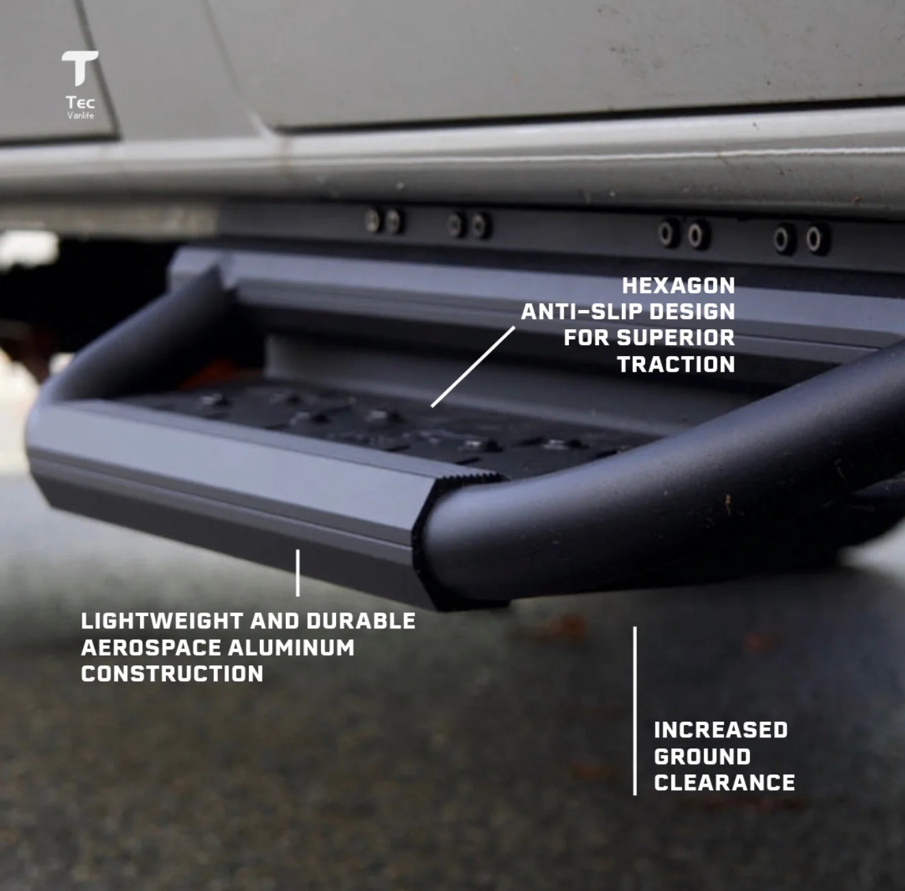 Sprinter Running Boards – Hexagon Series - Image 3